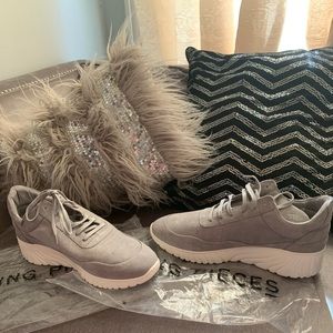 Gray casual sneakers